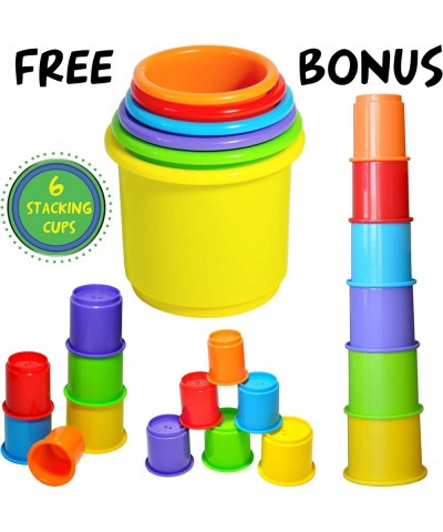 Pound a Ball Toy for Toddlers + 6 Stacking Cups for 1 Year Old Boy & Girl Developmental Fun and Learning Toddler Birthday Gif...