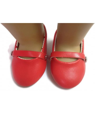 Red Flats Dress Shoes for 18 inch Dolls $16.43 Dolls