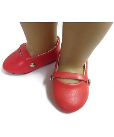 Red Flats Dress Shoes for 18 inch Dolls $16.43 Dolls