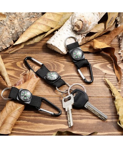 28 Pieces Belt Clip Compass kids Compass Black Prize Belt Compass Keychain for Camo Birthday Party Supplies Outdoors Adventur...