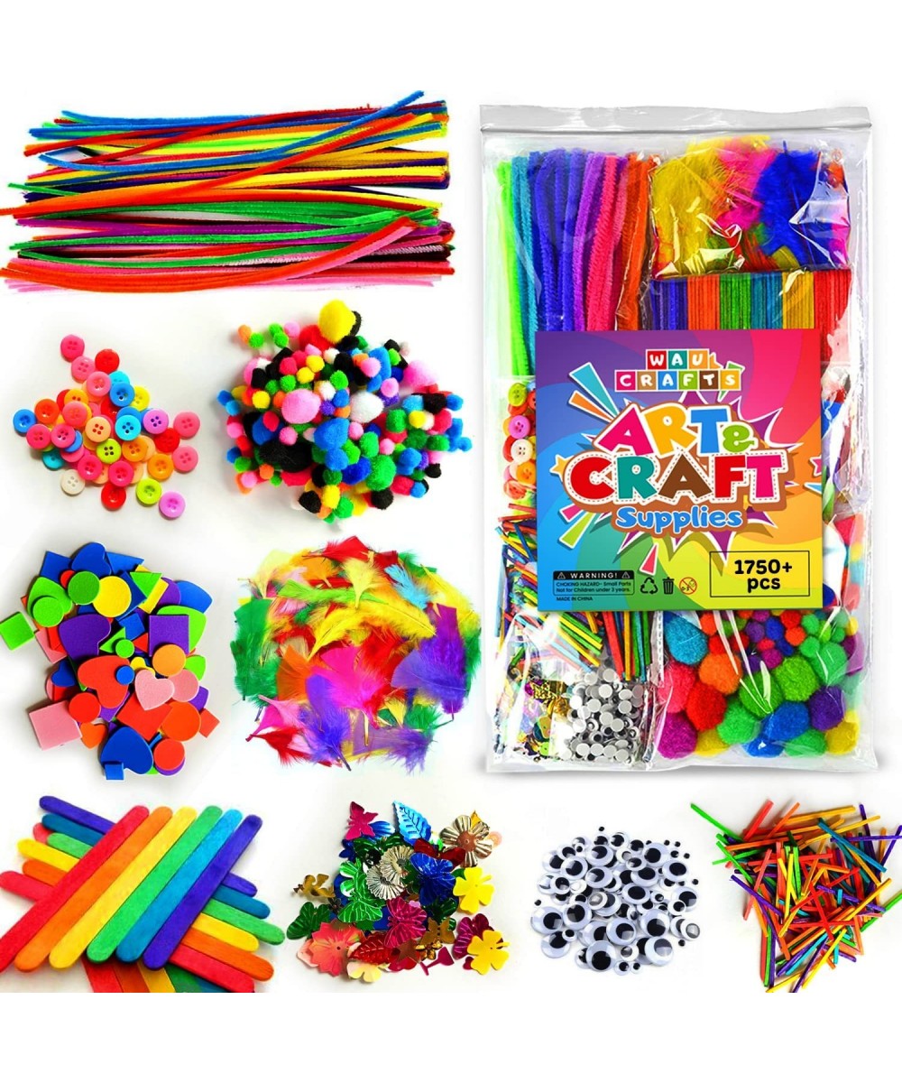 Arts and Crafts Supplies for Kids - 1750 pcs Crafting for School Kindergarten Homeschool - Supplies Set for Kids Craft Art - ...