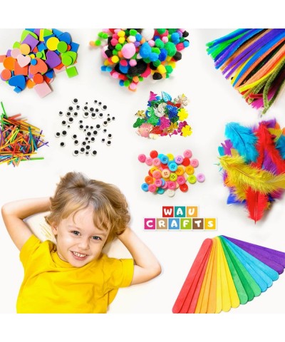 Arts and Crafts Supplies for Kids - 1750 pcs Crafting for School Kindergarten Homeschool - Supplies Set for Kids Craft Art - ...