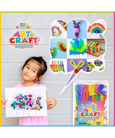 Arts and Crafts Supplies for Kids - 1750 pcs Crafting for School Kindergarten Homeschool - Supplies Set for Kids Craft Art - ...