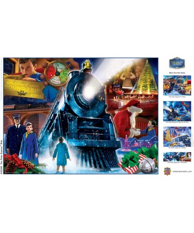 550 Piece Glitter Christmas Jigsaw Puzzle - Polar Express Ride 550-18" x24 $25.12 Jigsaw Puzzles