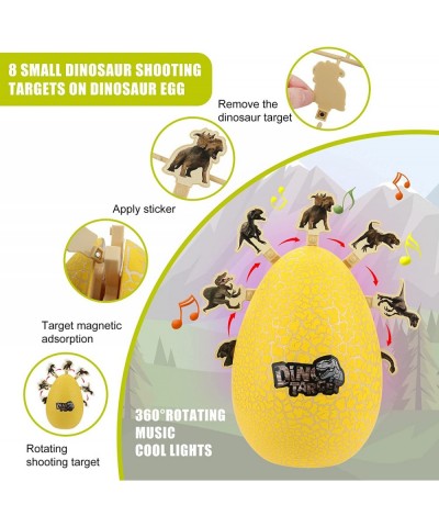 Shooting Game Toys for Kids Electric Dinosaur Egg Shooting Toy with Light & Sound 8 Dinosaur Targets 2 Toy Guns 16 Foam Darts...