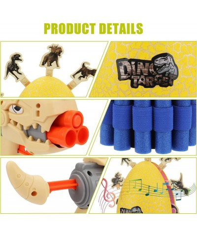 Shooting Game Toys for Kids Electric Dinosaur Egg Shooting Toy with Light & Sound 8 Dinosaur Targets 2 Toy Guns 16 Foam Darts...