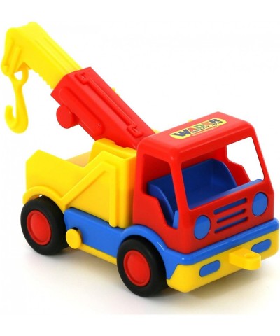 Wader Basics Tow Truck Toy For Kids with Noise-Canceling Rubber Tires & with Working Winch $47.76 Kids' Play Trucks