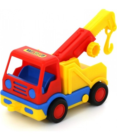 Wader Basics Tow Truck Toy For Kids with Noise-Canceling Rubber Tires & with Working Winch $47.76 Kids' Play Trucks