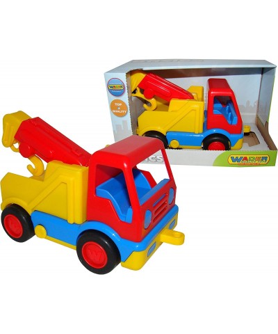 Wader Basics Tow Truck Toy For Kids with Noise-Canceling Rubber Tires & with Working Winch $47.76 Kids' Play Trucks