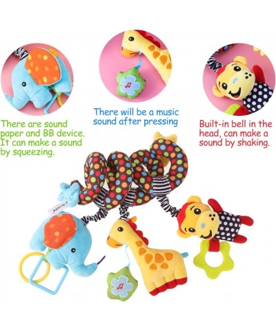 Baby Car Seat Toys 1 Pc Baby Stroller Toys Spiral Wrap Hangings Rattle Toy Hanging Rattles Toy Travel Learning Toy for Newbor...