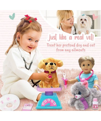 12 Piece Veterinarian Set for 18 Inch Dolls with Accessories $58.12 Doll Playsets