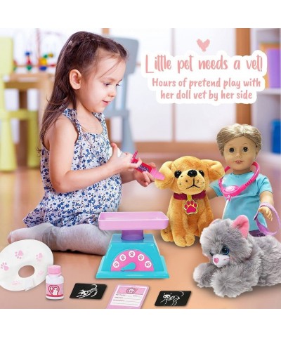 12 Piece Veterinarian Set for 18 Inch Dolls with Accessories $58.12 Doll Playsets