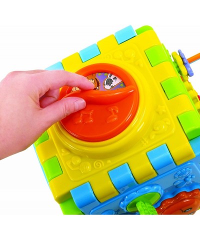 Discovery Cube Wind Up Music Toys Baby Activity Play Centers for Kids Infants Educational Musical Play Cube Preschool Toys fo...