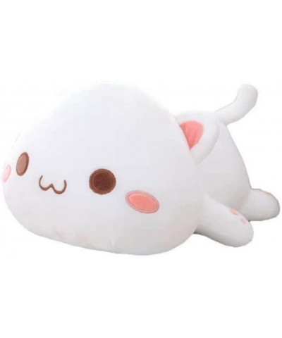 Super Soft Cute Cat Doll Plush Toy Cute Cat Pillow Bed Accompany Sleeping Doll (White Round Eyes 50cm-19.6 in) $45.65 Kids' P...