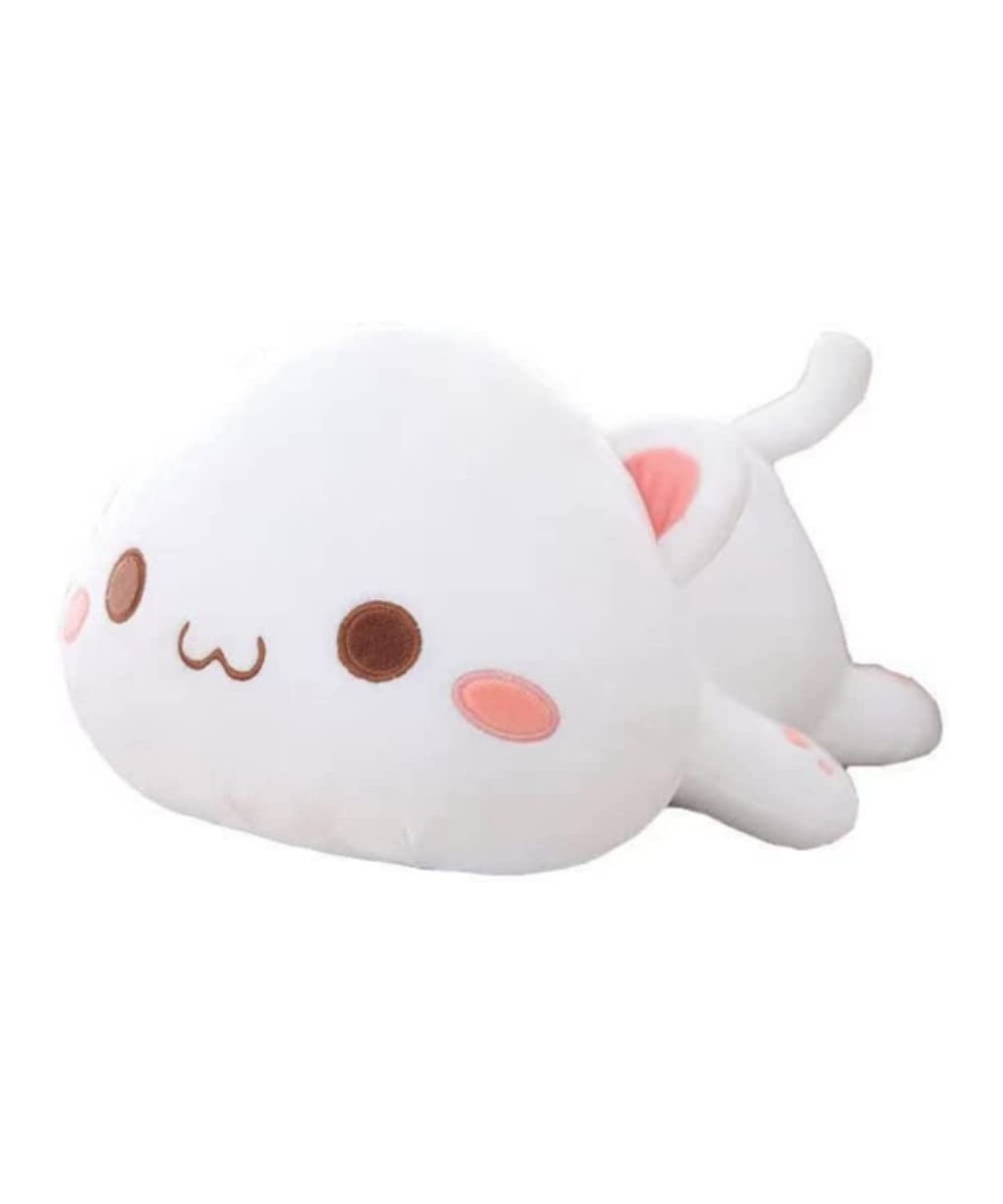 Super Soft Cute Cat Doll Plush Toy Cute Cat Pillow Bed Accompany Sleeping Doll (White Round Eyes 50cm-19.6 in) $45.65 Kids' P...