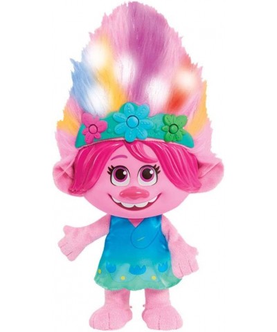 DreamWorks TrollsTopia Color Poppin’ Poppy Interactive Plush with 5 Modes Lights and Sounds Sings "Trolls Just Wanna Have Fun...