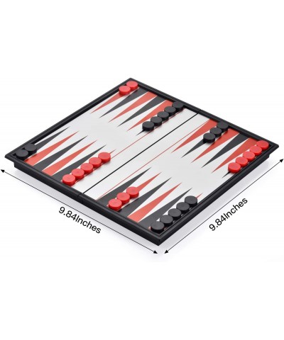 Magnetic Backgammon Board Game Set with Folding Board Travel Games for Kids and Adults $24.02 Board Games