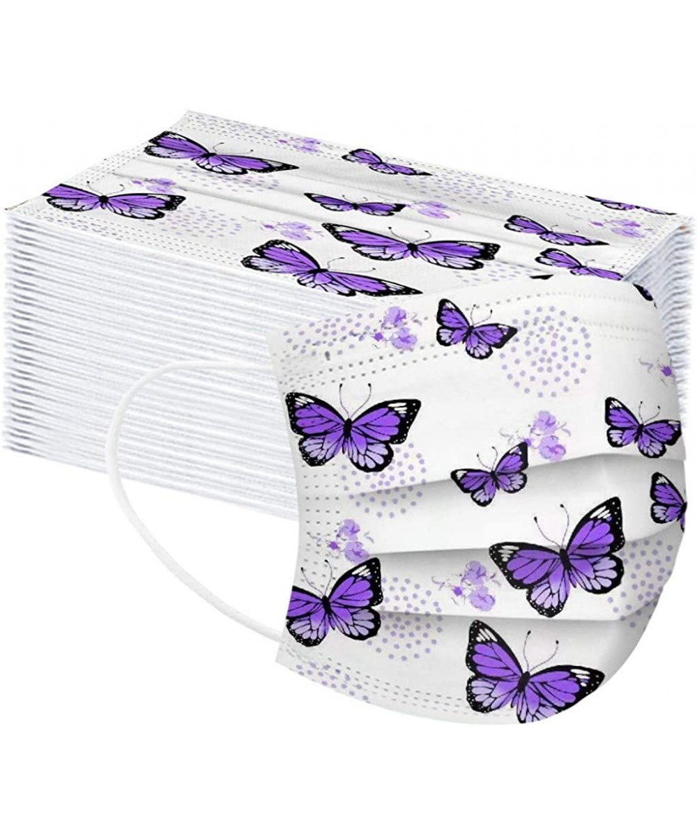 Kids Butterfly Disposable Face_mask 3-Ply Face Bandanas Breathable for Boys Girls $17.87 Kids' Dress-Up Accessories