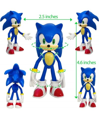 5 Pack Sonic The Hedgehog Toys 4.8'' Tall Sonic The Hedgehog Action Figures Sonic Toy Perfect Kids Gifts. $47.18 Kids' Party ...