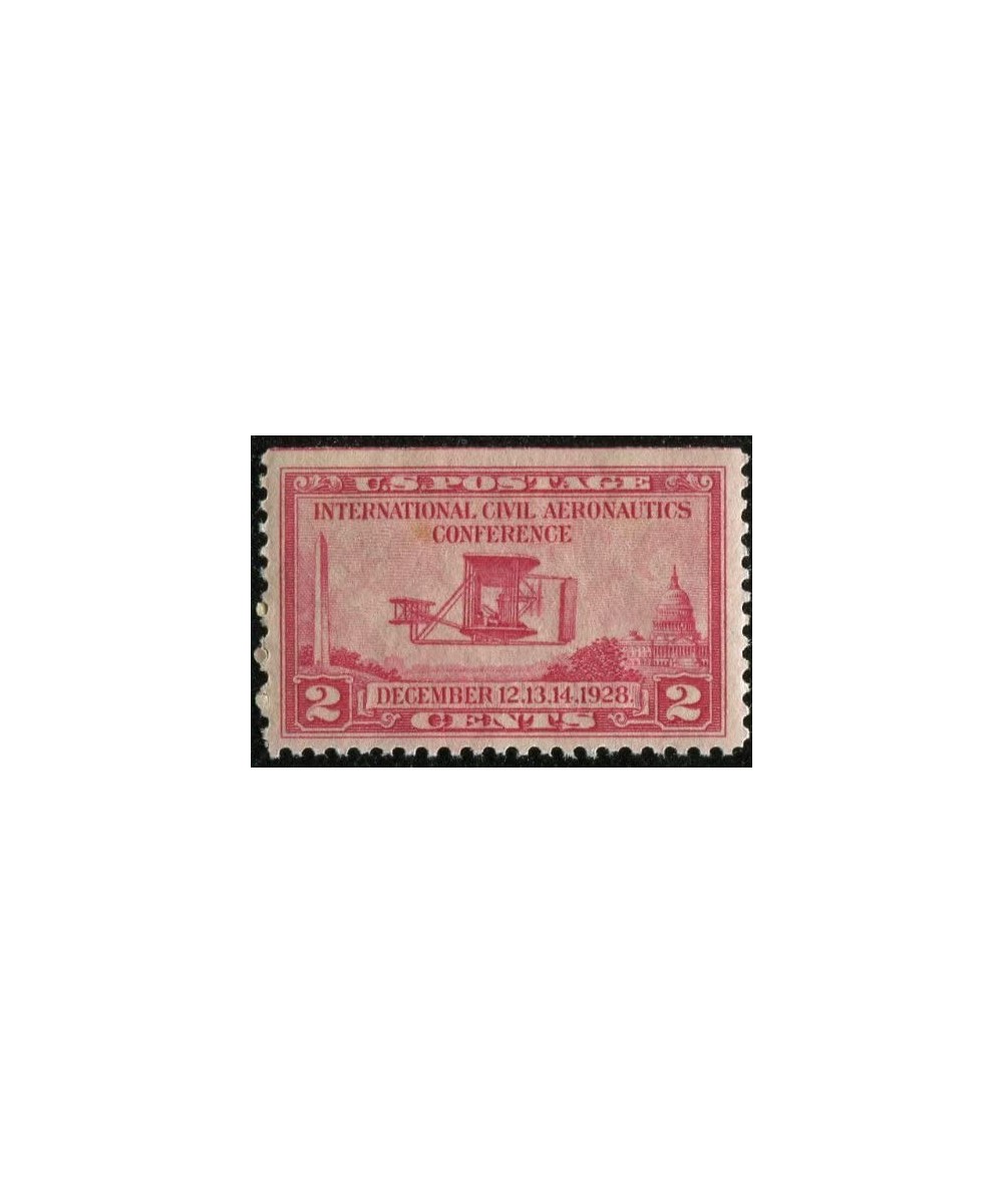 WRIGHT BROTHER'S AIRPLANE ~ CIVIL AERONAUTICS 649 Single US Postage Stamp (Issued on December 12 1928) $14.30 Collectibles Di...