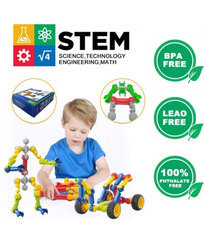 Kids Building Kit STEM Toys 110 Pcs Educational Construction Engineering Building Blocks DIY Learning Set for Ages 3-10 Year ...