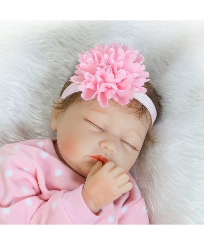 Realistic Baby Dolls Girl 22 Inch Eyes Open Handmade Weighted Vinyl Silicone Newborn Baby Doll Lifelike Children Gifts $88.68...