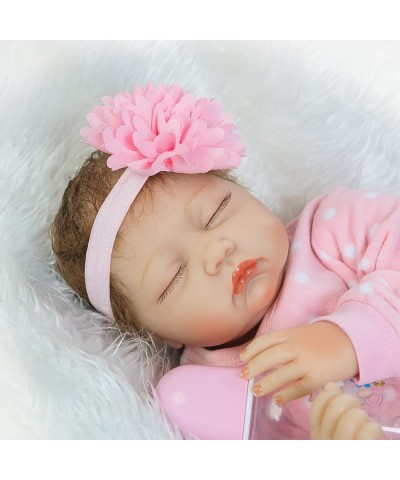 Realistic Baby Dolls Girl 22 Inch Eyes Open Handmade Weighted Vinyl Silicone Newborn Baby Doll Lifelike Children Gifts $88.68...