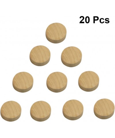 20pcs Wooden Chess Pieces Round Board Games Checker Interactive Educational Toy for Table Battle Game (Wood Color) $17.15 Boa...