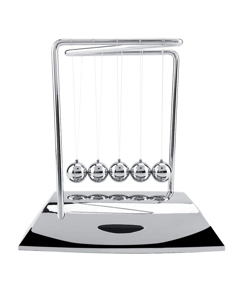 High-Grade Metal Newton's Cradle Balance Steel Balls Physics Science Pendulum Ornaments Toy Desk Men and Women Newtons Cradle...