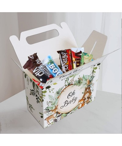 Woodland Baby Shower Decorations-24Pcs Candy Boxes with Handles Woodland Creatures Baby Shower Treat Boxes for Baby Shower or...