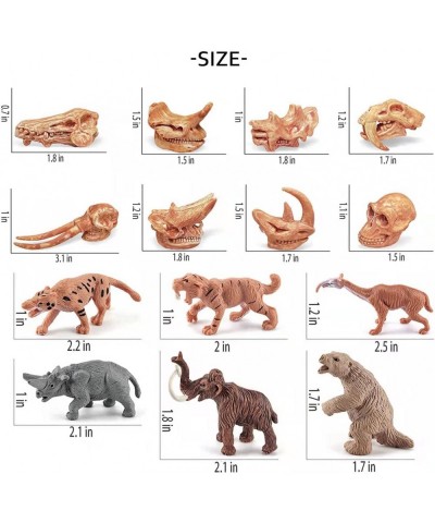 Realistic Prehistoric Animals and Animal Dinosaur Skull Model Toy Playset Science Educational Cognitive Toys for Kids Age 5 6...