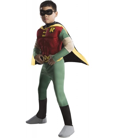 Rubies DC Comics Teen Titans Deluxe Muscle Chest Robin Costume Small $60.89 Kids' Costumes