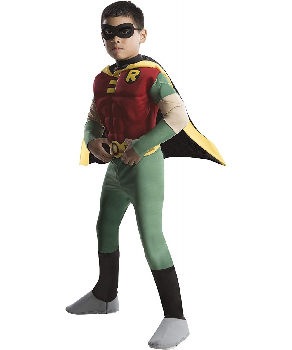 Rubies DC Comics Teen Titans Deluxe Muscle Chest Robin Costume Small $60.89 Kids' Costumes