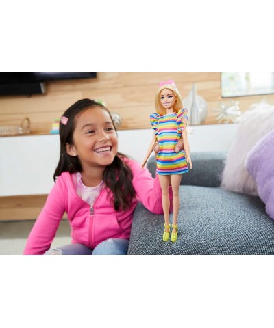 Doll Kids Toys and Gifts Blonde with Braces and Rainbow Dress Fashionistas Clothes and Accessories $18.90 Dolls