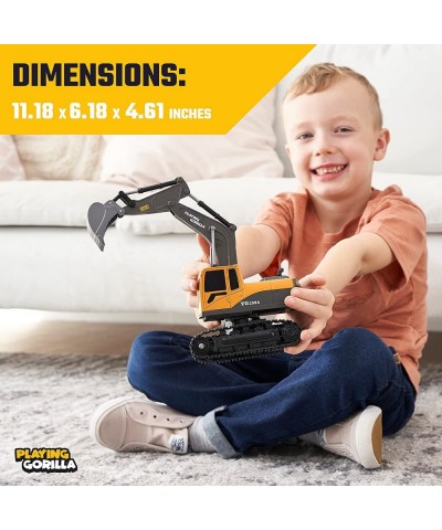 Remote Control Excavator Toys for Boys with Extra Rechargeable Batteries for Long Lasting Fun - 1:24 Scale Excavator RC Const...