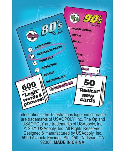 Telestrations 80s/90s Expansion Pack | Featuring 600 Totally Awesome Words Phrases and References | Great New Addition to Tel...