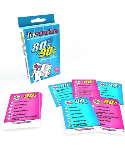 Telestrations 80s/90s Expansion Pack | Featuring 600 Totally Awesome Words Phrases and References | Great New Addition to Tel...