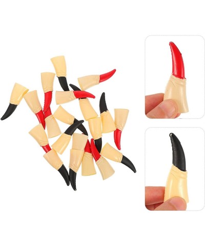 20pcs Witches Fingers Fake Witch Nail Halloween Prank Props Haunted House Supplies Halloween Costume Cosplay Favors Gifts $17...