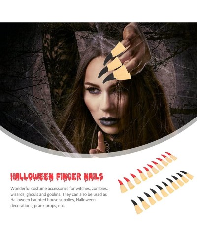 20pcs Witches Fingers Fake Witch Nail Halloween Prank Props Haunted House Supplies Halloween Costume Cosplay Favors Gifts $17...