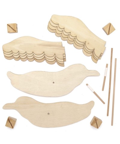 AT839 Seagull Wooden Windmill Kits - Pack of 2 for Kids Arts and Crafts Projects $20.53 Kids' Drawing & Writing Boards