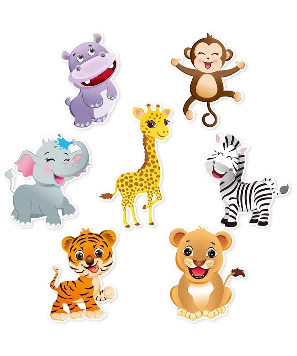 Zoo Jungle Animals Party Centerpieces - 21PCS Safari Theme Party Decorations Table Toppers for Kids Birthday Baby Shower Part...