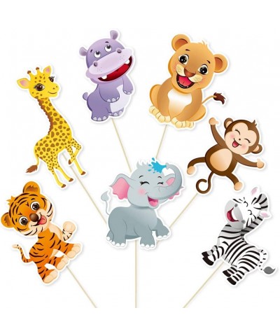 Zoo Jungle Animals Party Centerpieces - 21PCS Safari Theme Party Decorations Table Toppers for Kids Birthday Baby Shower Part...