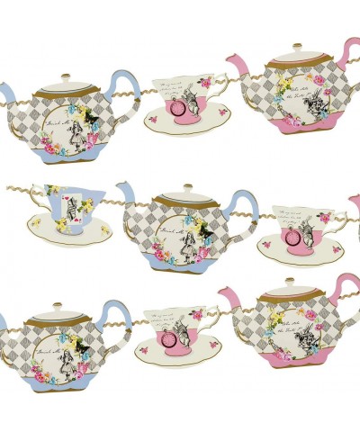 Truly Alice Hanging Teapot Bunting (13 Ft.) for a Tea Party Multicolor $38.14 Kids' Party Decorations