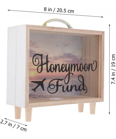 Honeymoon Fund Box Wedding Money Savings Shadow Piggy Bank Travel Savings Adventure Fund Bank with Light Wedding Reception Gi...