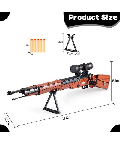 DIY Building Blocks Model Toy Simulation Handheld Shooting Toy Model Kit Building Blocks Gun Blaster Building Bricks Model Se...