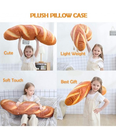 40 in 3D Simulation Bread Shape Pillow Soft Lumbar Baguette Back Cushion Funny Food Plush Stuffed Toy $61.74 Kids' Plush Toy ...