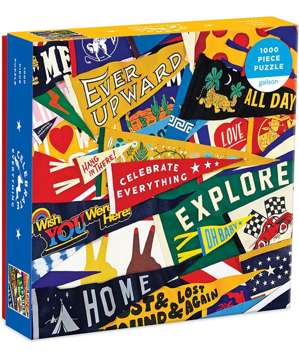 Celebrate Everything Puzzle 1000 Pieces 27” x 20” – Jigsaw Puzzle Featuring a Collage of Colorful Celebratory Messages – Thic...