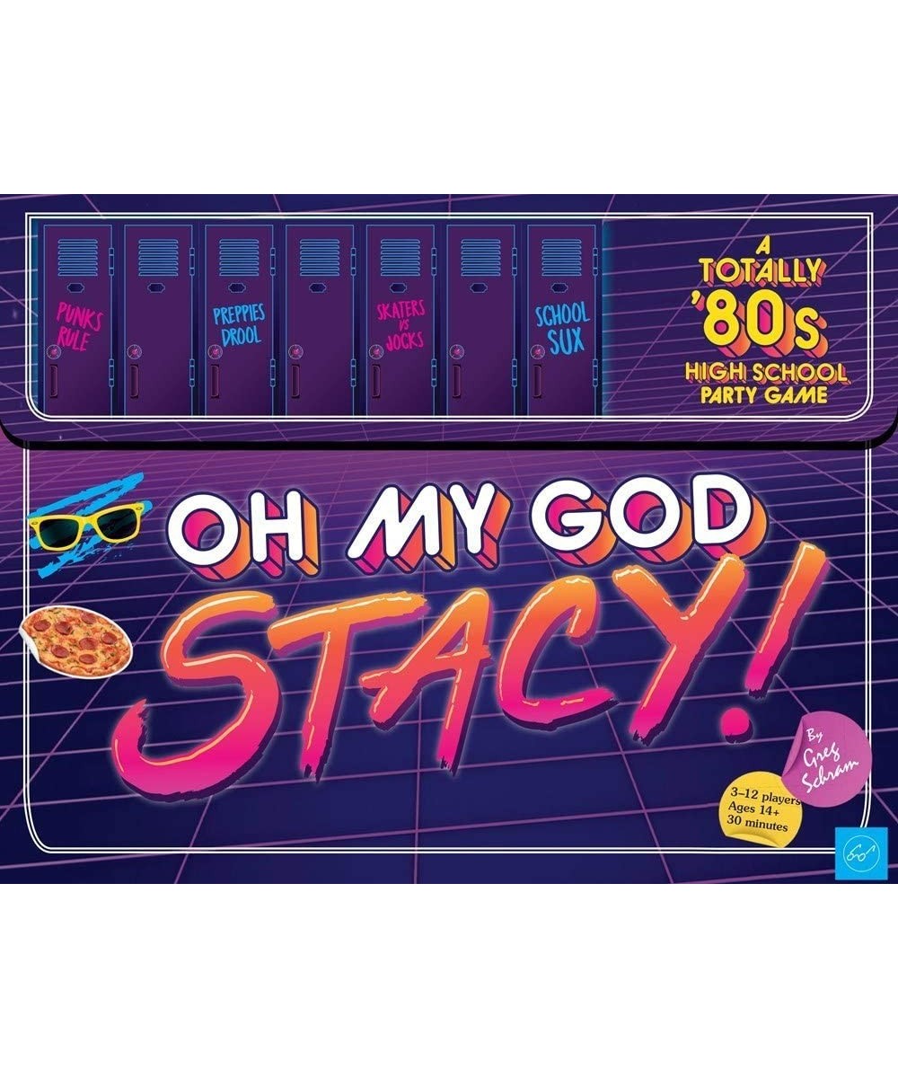 Oh My God Stacy! A Totally 80s High School Party Game for 3-12 Players Ages 14+ - Find Your Clique and Race to be The Coolest...