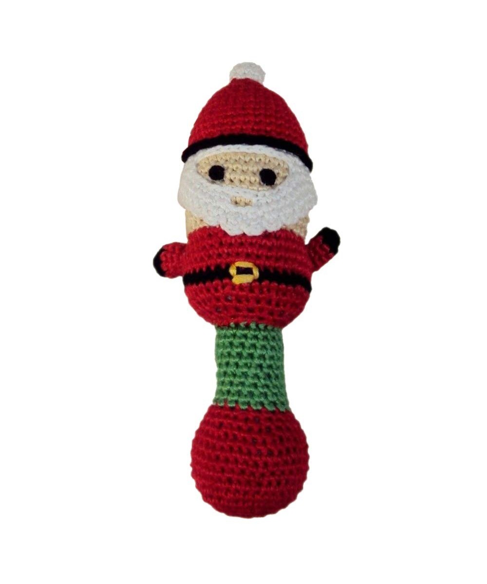 Baby Rattle - Santa Red - Soft Charming and Cuddly Hand Crocheted with Organic Bamboo Viscose Yarn - KidStyle. $22.54 Baby Ra...