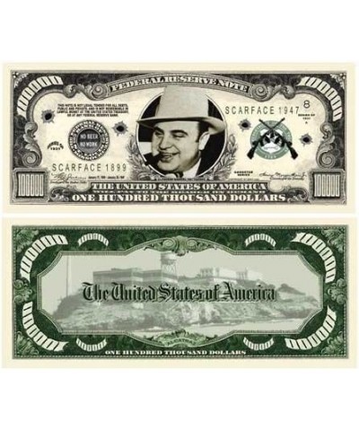 AL CAPONE $100 000.00 BILL (w/protector) $15.33 Gags & Practical Joke Toys